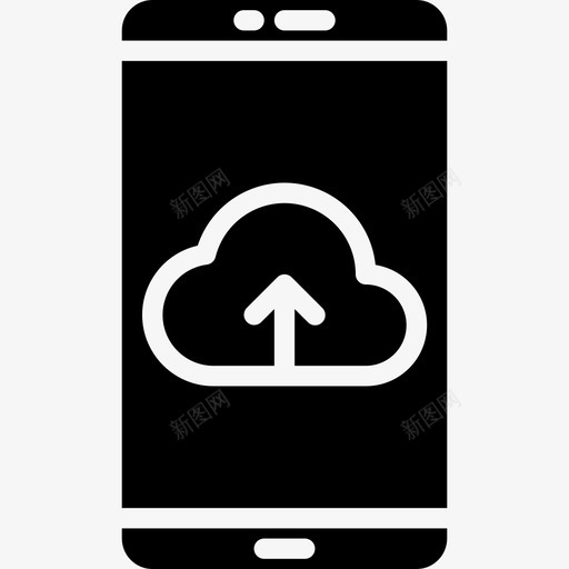 云移动应用程序12填充图标svg_新图网 https://ixintu.com 云 填充 移动应用程序12