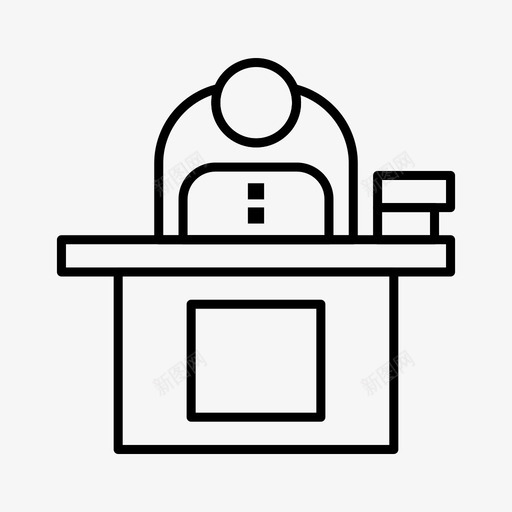 办公桌商务电脑图标svg_新图网 https://ixintu.com 企业发展和企业管理 办公桌 商务 用户 电脑 笔记本电脑