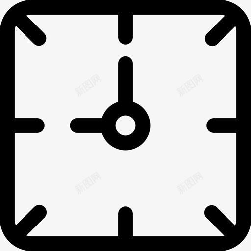 挂钟速度表时间5线性图标svg_新图网 https://ixintu.com 度表 挂钟 时间 线性 速度