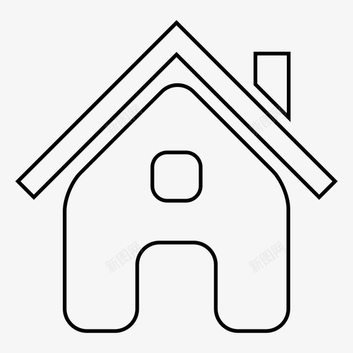 房子建筑物家图标svg_新图网 https://ixintu.com 工地 建筑物 房子 新家 新房子