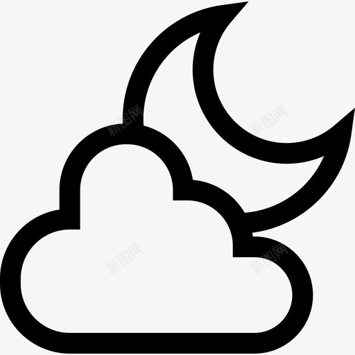 晚上该睡觉了12点直线型图标svg_新图网 https://ixintu.com 晚上 直线型 该睡觉了12点