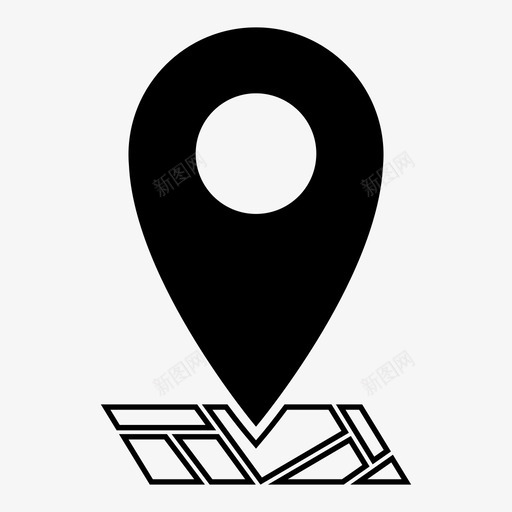 位置地址gps图标svg_新图网 https://ixintu.com gps pin 位置 地图 地址 地点
