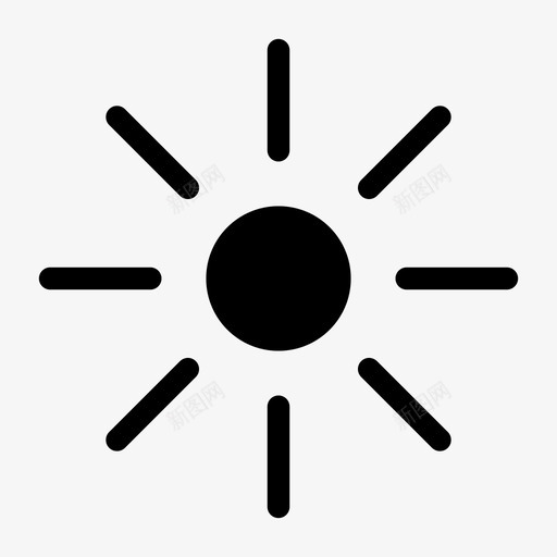 太阳明亮晨曦图标svg_新图网 https://ixintu.com 乌尔 太阳 日出 明亮 晨曦 晴朗