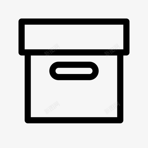 档案盒子文件图标svg_新图网 https://ixintu.com 仓库 办公室通讯 文件 文件夹 档案 盒子