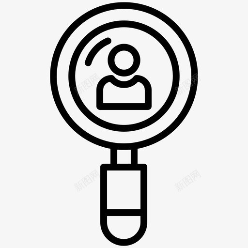 搜索查找配置文件图标svg_新图网 https://ixintu.com 启动 搜索 查找 用户 配置文件
