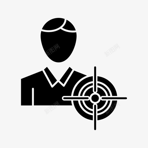 人焦点目标图标svg_新图网 https://ixintu.com 人 战略管理和战略市场研究 焦点 目标