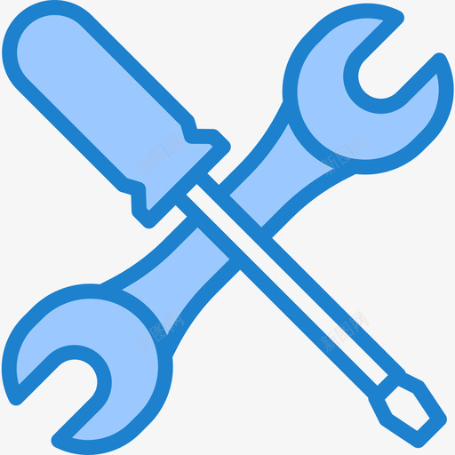 手动工具结构90蓝色图标svg_新图网 https://ixintu.com 手动工具 结构 蓝色