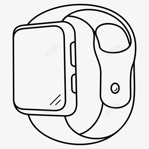 智能手表科技图标svg_新图网 https://ixintu.com 智能手表 科技
