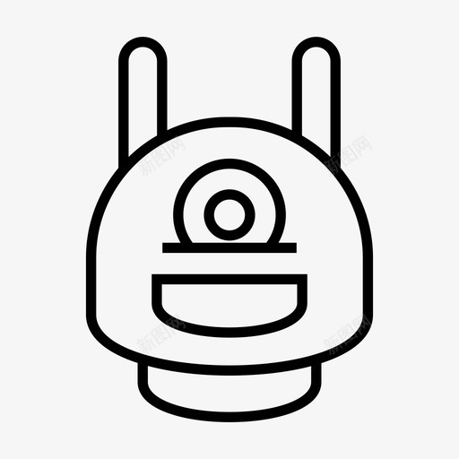机器人阿凡达机器人头线图标svg_新图网 https://ixintu.com 机器人 机器人头线 阿凡达