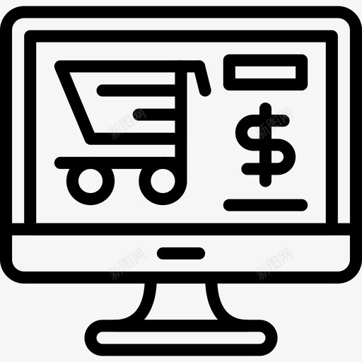网店送货41直营图标svg_新图网 https://ixintu.com 直营 网店 送货41