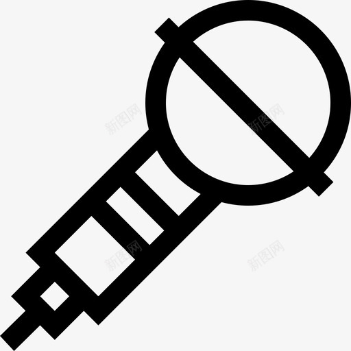 线性雷鬼话筒图标svg_新图网 https://ixintu.com 线性 话筒 雷鬼