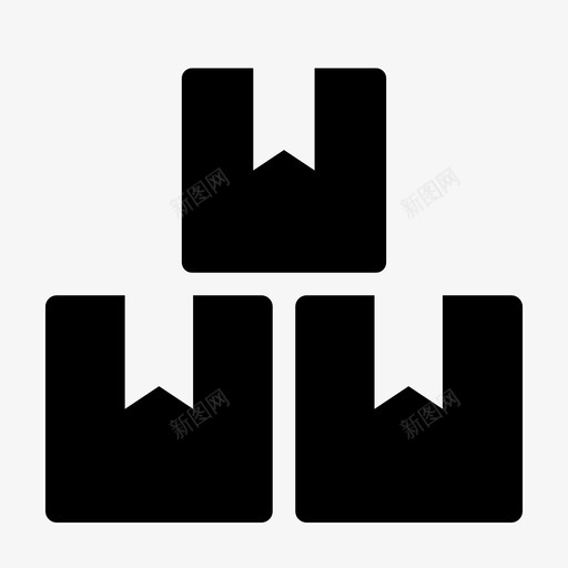 包装送货电子商务图标svg_新图网 https://ixintu.com 包装 电子商务 购物 运输 送货