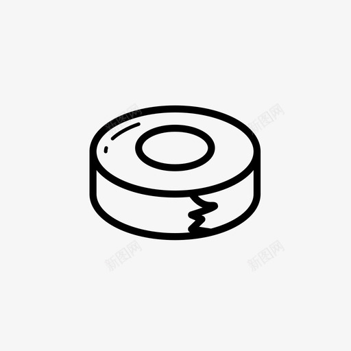 透明胶带卷设备图标svg_新图网 https://ixintu.com 卷 设备 透明胶带