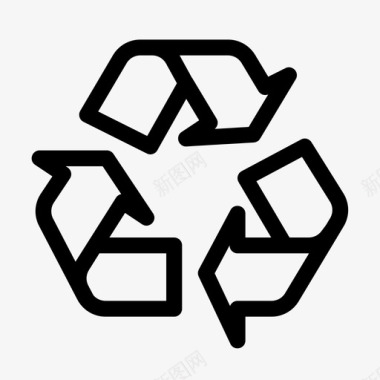 回收垃圾再利用图标图标