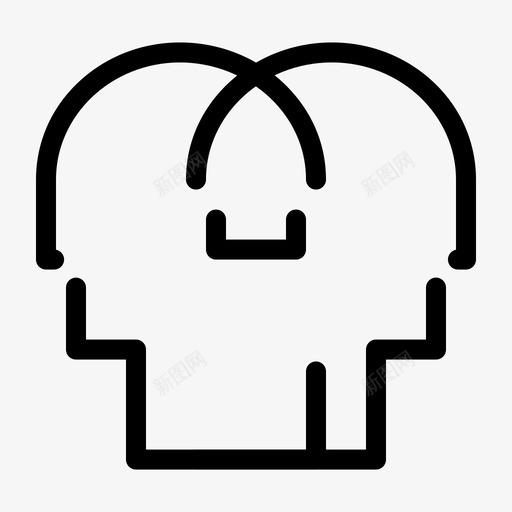 移情感受头脑图标svg_新图网 https://ixintu.com 2月 v4 头脑 感受 收集 界面 移情 网络