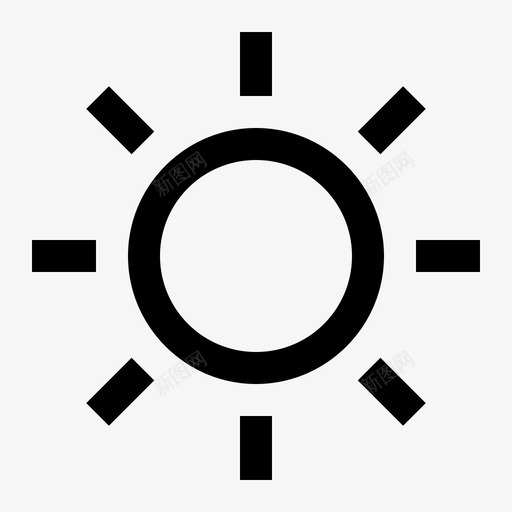 太阳春天夏天图标svg_新图网 https://ixintu.com 夏天 天气 太阳 春天 轮廓 阳光