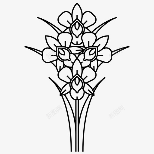 泰国兰花植物学兰花图标svg_新图网 https://ixintu.com 兰花 植物学 泰国 泰国元素神奇泰国 泰国兰花 装饰品
