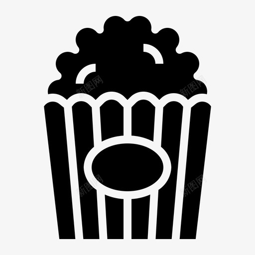 爆米花电影院电影图标svg_新图网 https://ixintu.com 娱乐公园 爆米花 电影 电影院 零食