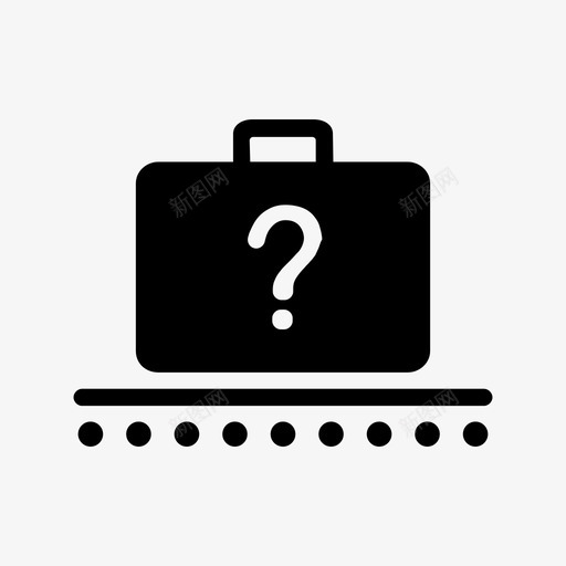 行李行李认领遗失图标svg_新图网 https://ixintu.com 失物招领 行李 行李箱 行李认领 遗失