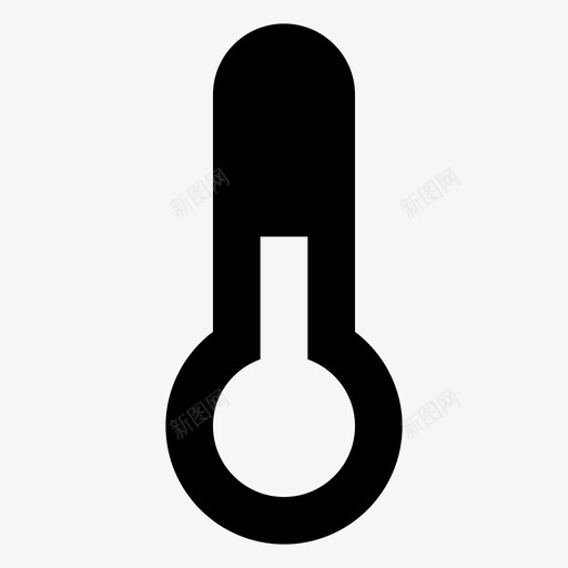 温度计冷热图标svg_新图网 https://ixintu.com 健康科学固体 冷 天气 温度 温度计 热
