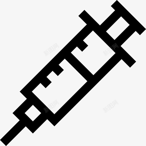 针头医疗器械14线状图标svg_新图网 https://ixintu.com 医疗器械 卡通 线状 针头