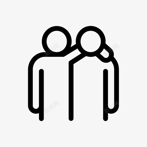 友谊夫妻伙伴图标svg_新图网 https://ixintu.com 一起 伙伴 友谊 夫妻 社交