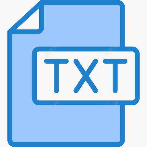 Txt文件13蓝色图标svg_新图网 https://ixintu.com Txt 文件 蓝色