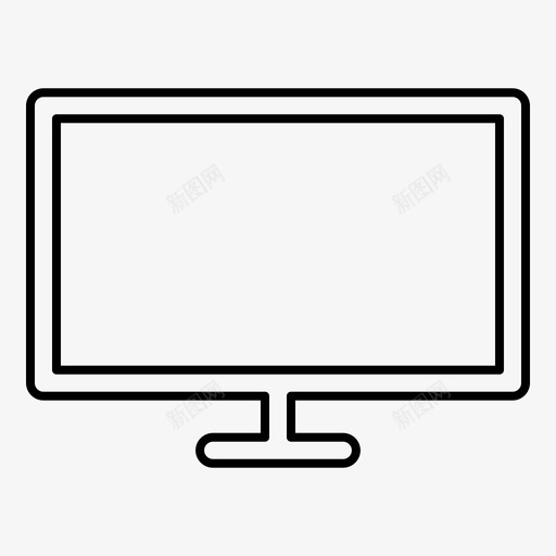 显示器lcd屏幕图标svg_新图网 https://ixintu.com lcd 公司业务图标 屏幕 显示器 电视