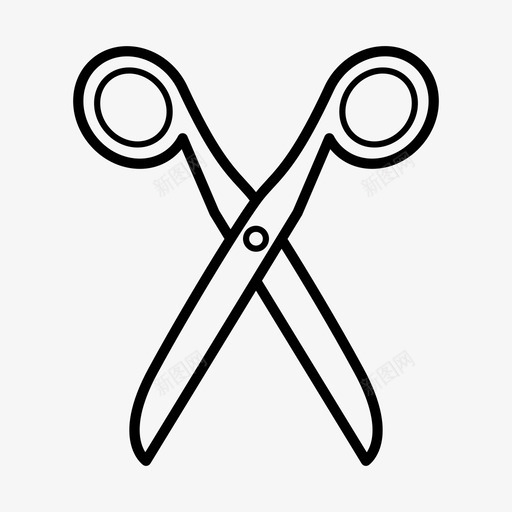 金属剪刀刀片剪图标svg_新图网 https://ixintu.com 刀片 剪 办公用品 金属剪刀