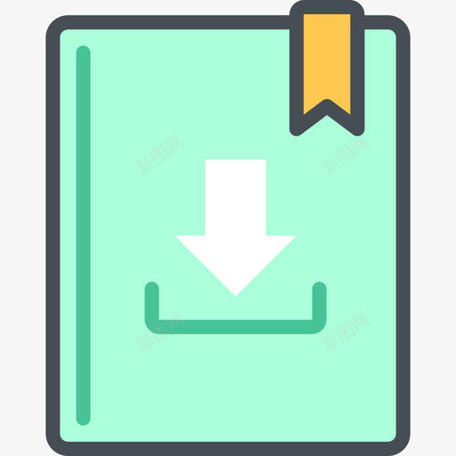 电子书elearning11双色图标svg_新图网 https://ixintu.com elearning11 双色 电子书