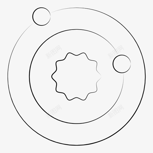 太阳系手绘天文学图标svg_新图网 https://ixintu.com 太阳系 手绘天文学