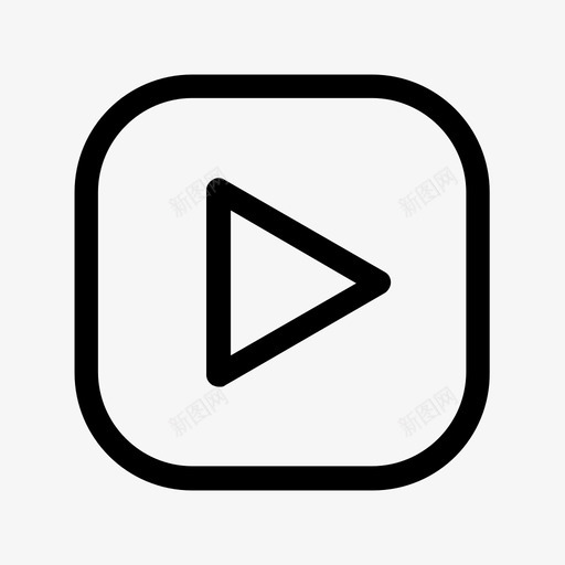 音乐播放器箭头电影图标svg_新图网 https://ixintu.com 多媒体 播放按钮 电影 箭头 音乐播放器