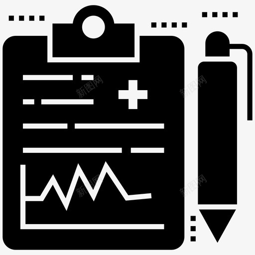 医疗处方医疗卡医疗记录图标svg_新图网 https://ixintu.com 医疗卡 医疗处方 医疗记录 处方板 急救图标包 患者评估报告