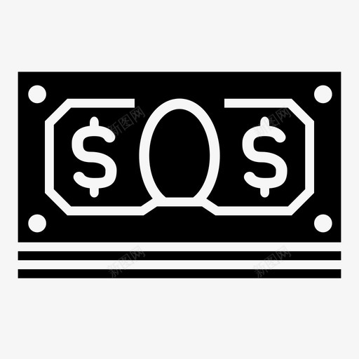 现金美元经济图标svg_新图网 https://ixintu.com 富人 现金 经济 美元 货币 货币金融