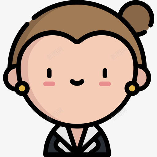 教师工作和职业线性颜色图标svg_新图网 https://ixintu.com 工作和职业 教师 线性颜色
