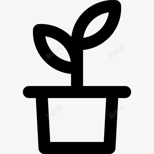 植物夏季32线形图标svg_新图网 https://ixintu.com 夏季32 植物 线形