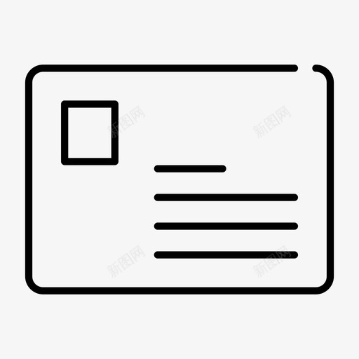 明信片信封信件图标svg_新图网 https://ixintu.com 信件 信封 假期剪贴画 明信片 邮政 邮票