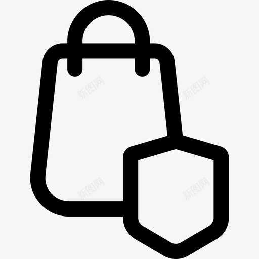安全购物互联网安全37线性图标svg_新图网 https://ixintu.com 互联网安全37 安全购物 线性