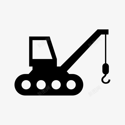 塔吊设备工业图标svg_新图网 https://ixintu.com 塔吊 工业 工地塔吊 机械 设备