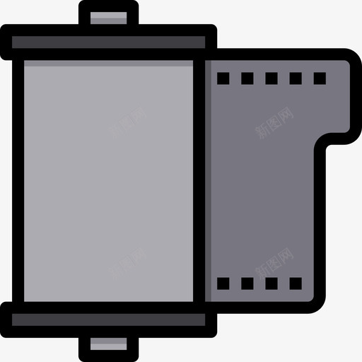 相机卷照片和视频6线性颜色图标svg_新图网 https://ixintu.com 照片和视频6 相机卷 线性颜色
