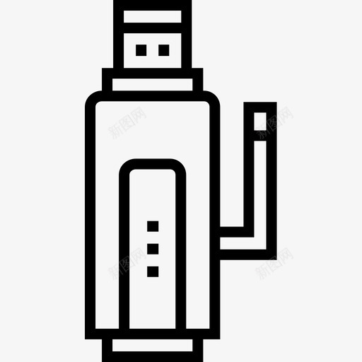 Usb电子38线性图标svg_新图网 https://ixintu.com Usb 电子 线性