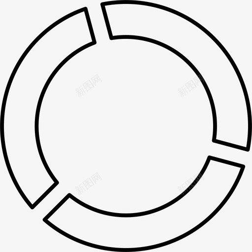 图表分析甜甜圈图图标svg_新图网 https://ixintu.com 企业 分析 图标 图表 甜甜圈 线图 统计 财务