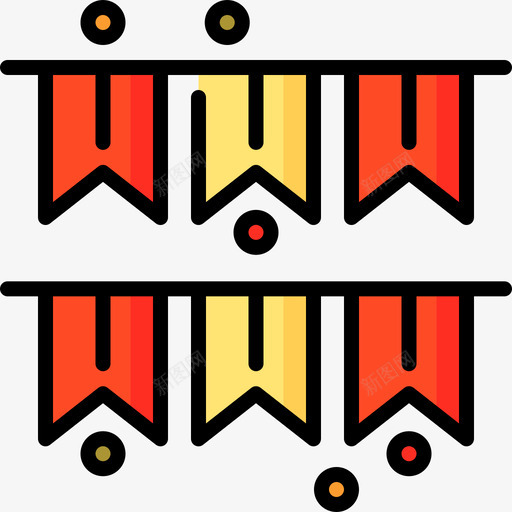 花环tipical西班牙语3线性颜色图标svg_新图网 https://ixintu.com tipical西班牙语3 线性颜色 花环