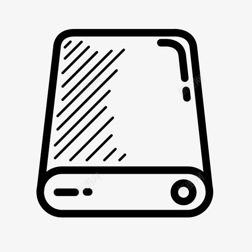 硬盘驱动器外置硬盘图标svg_新图网 https://ixintu.com 外置 存储器 存储设备 电子产品 硬盘 驱动器