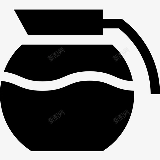 咖啡壶咖啡厅81装满图标svg_新图网 https://ixintu.com 咖啡厅 咖啡壶 装满