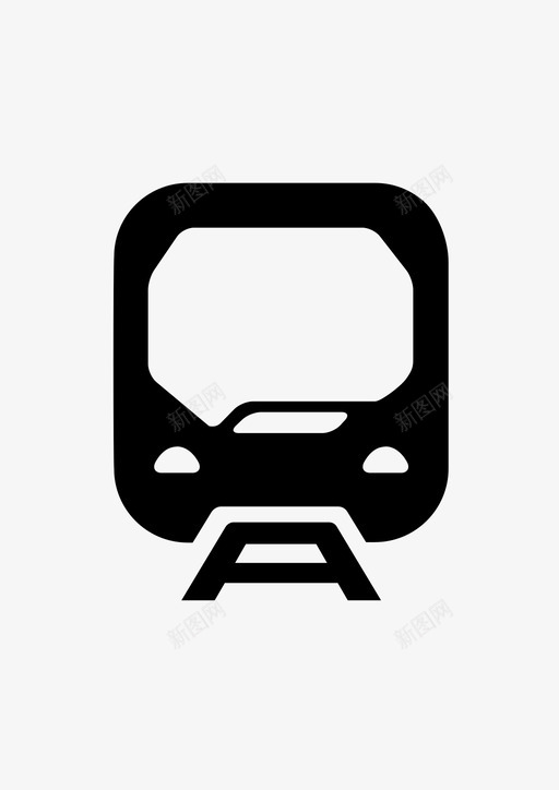 地铁火车运输图标svg_新图网 https://ixintu.com 地下 地铁 火车 运输