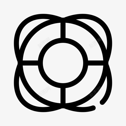 救生圈救生圈环救援图标svg_新图网 https://ixintu.com 基本断路器 救援 救生圈 救生圈环