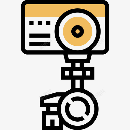 Gopro17号自行车黄色阴影图标svg_新图网 https://ixintu.com 17号自行车 Gopro 黄色阴影