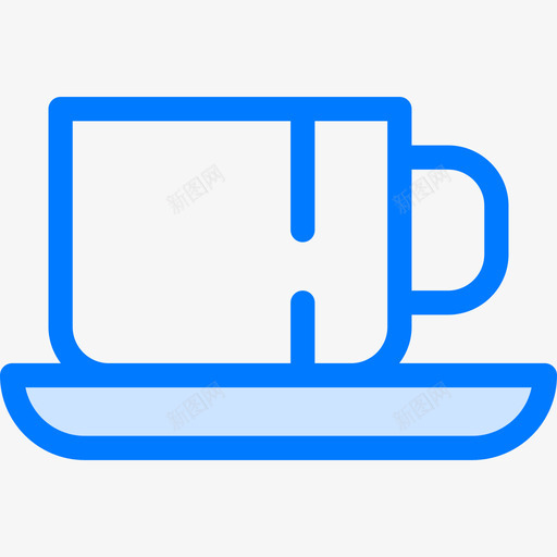 咖啡杯咖啡和茶蓝色图标svg_新图网 https://ixintu.com 咖啡和茶 咖啡杯 蓝色