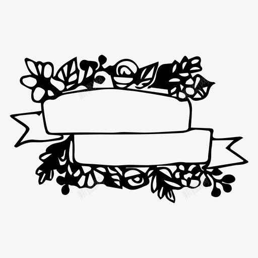 花胶带花植物图标svg_新图网 https://ixintu.com 植物 胶带